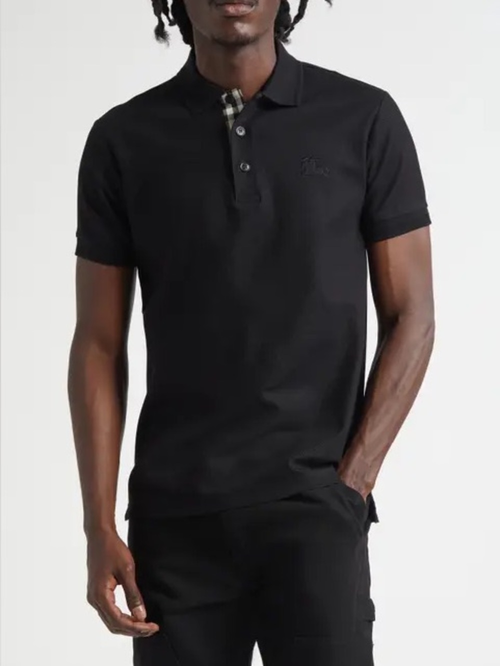 Burberry Classic Check Polo - Black